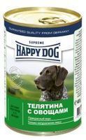 Happy Dog консервы для собак с телятиной и овощами