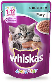 Whiskas для котят рагу с лососем