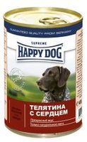 Happy Dog консервы для собак с телятиной и сердцем