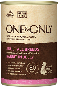 One&Only Adult кролик в желе 400 гр