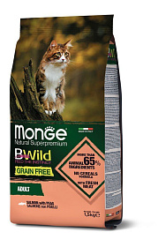 Monge Cat BWild Grain Free Adult Salmon