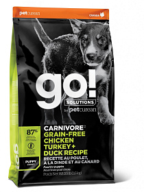 GO! Carnivore Puppy Grain Free Chicken Turkey Duck