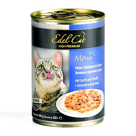 Edel Cat консервы с лососем и форелью
