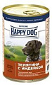 Happy Dog консервы для собак с телятиной и индейкой